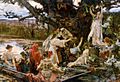 PRADILLA - Bajo el árbol consagrado a Ceres (Colección particular, 1903. Óleo sobre lienzo, 77,5 x 111 cm)