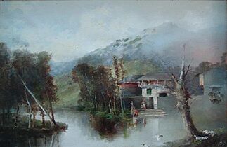 Paisaje, de José Marín-Baldo y Burgueros (Museo de Bellas Artes de Granada)