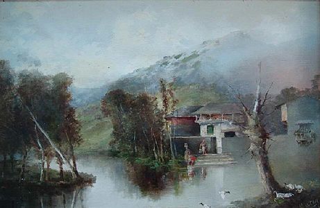 Paisaje, de José Marín-Baldo y Burgueros (Museo de Bellas Artes de Granada)