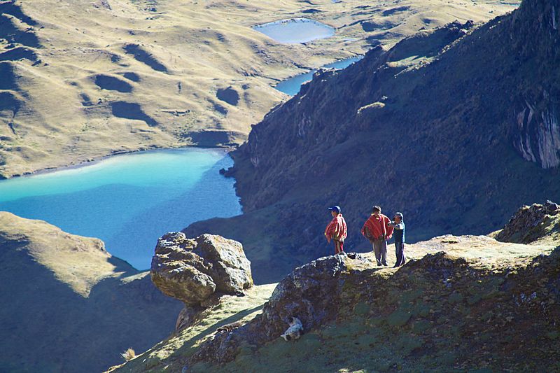 Peru - Lares Trek 055 - rural boys watching the herds (7586240170)