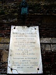 Archivo:Plaque commemorative samuel de champlain honfleur