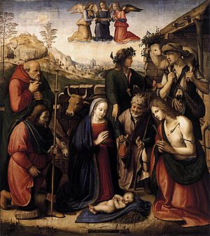 Archivo:Ridolfo Ghirlandaio - Adoration of the Shepherds