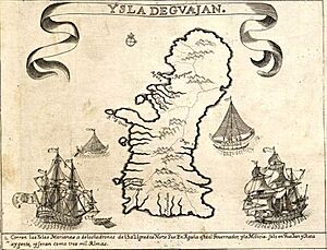 Archivo:The Island of Guajan (Guam), detail from Carta Hydrographica y Chorographica de las Islas Filipinas (1734)