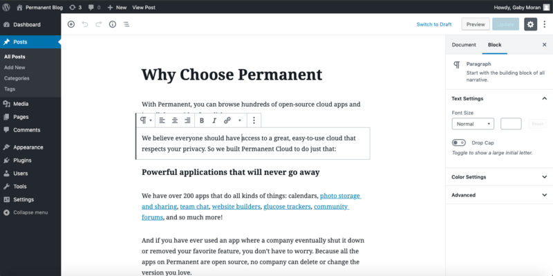 WordPress PostEdit