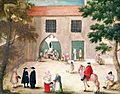 Abbey of Port-Royal, Distributing Alms to the Poor by Louise-Magdeleine Hortemels c. 1710