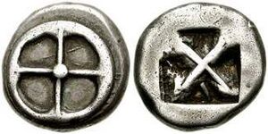 Archivo:Athens 545-510 BC Didrachm