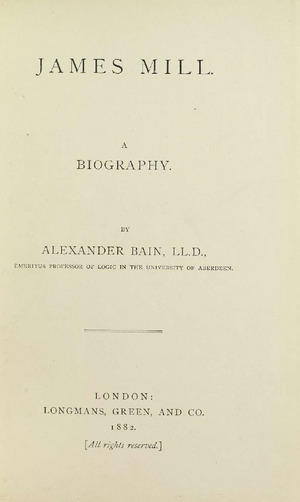 Archivo:Bain - James Mill, 1882 - 5825460