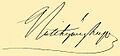 Batthyány Lajos signature