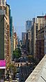 Broadway looking north from Hoxton Hotel Roof (11th St.), September 2020