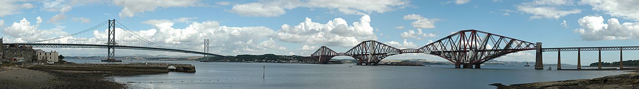 Firth of Forth bridges panorama by Greg Barbier 13750x1915