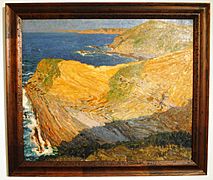 Germán Taibo, Costa da Bretaña, ca. 1910, óleo-lenzo, 60x72cm