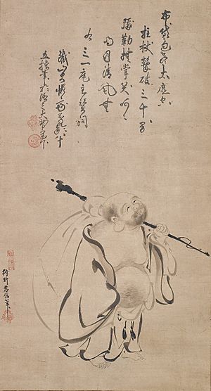 Hotei by Kano Takanobu, 1616, Metropolitan Museum of Art, 2006.115.jpg