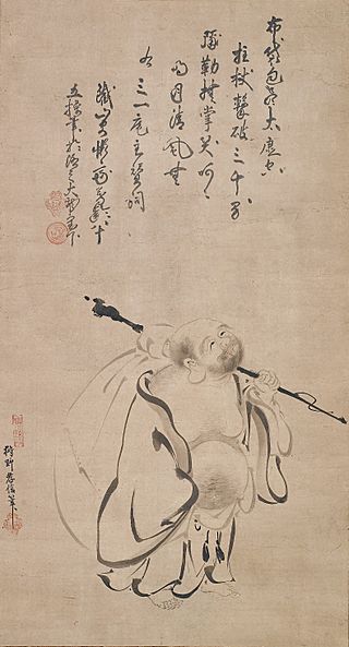Hotei by Kano Takanobu, 1616, Metropolitan Museum of Art, 2006.115.jpg