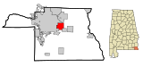 Houston County Alabama Incorporated and Unincorporated areas Cowarts Highlighted.svg