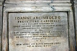 Archivo:IMG 4617 - Milano - Duomo - Tomba di Giovanni, Guido A. e Giovanni Angelo Arcimboldi (1555) - Foto Giovanni Dall'Orto 28-jan-2007