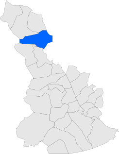 Localización de Abrera en el Bajo Llobregat.