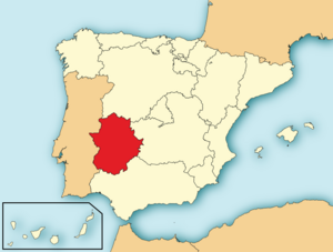 Archivo:Localización de Extremadura