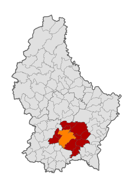 Luxembourg ville map