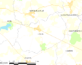 Map commune FR insee code 53109