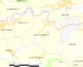 Map commune FR insee code 62195