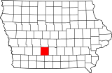 Map of Iowa highlighting Madison County.svg