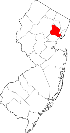 Archivo:Map of New Jersey highlighting Essex County