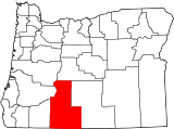 Map of Oregon highlighting Klamath County.svg