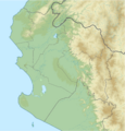 Mapa físico de localización Piura