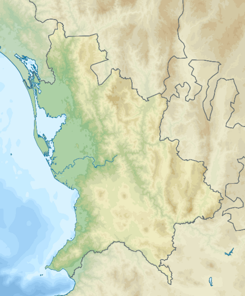 Mexico Nayarit topographic location map