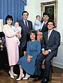 Portrait of Florida Governor Bob Martinez and his family on inauguration day