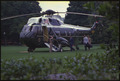 President Nixon, H.R. Haldeman, and military aide boarding Marine One - NARA - 194438