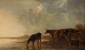 Archivo:Rivierlandschap met koeien Rijksmuseum SK-A-3957