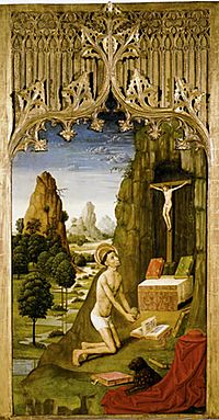 Archivo:Sant Jeroni Penitent. Mestre de la Seu d'Urgell-MNAC