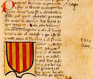 Archivo:Señal del rey de Aragón en el Libro del conocimiento