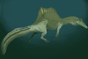 Archivo:Spinosaurus aegyptiacus underwater
