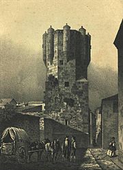 Archivo:Torre del Clavero (Salamanca) (1865) - Parcerisa, F. J. cropped