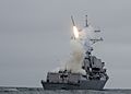 US Navy 100623-N-0775Y-028 The guided-missile destroyer USS Sterett (DDG 104) successfully launches its second Tomahawk missile