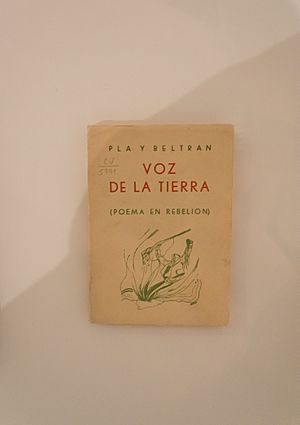 Archivo:Voz de la tierra. Libro de Pascual Pla y Beltrán