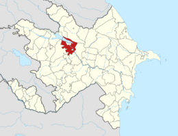 Yevlakh District in Azerbaijan.svg