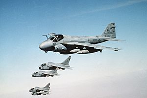 Archivo:A-6E VA-75 A-7E VA-46 Desert Storm 1991