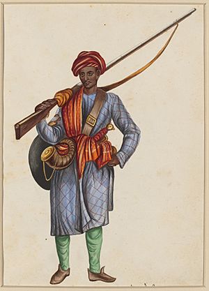 Archivo:A Mughal Infantryman