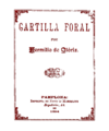 Cartilla Foral (cubierta)