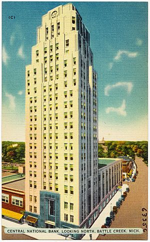 Archivo:Central National Bank looking north, Battle Creek, Mich (63356)