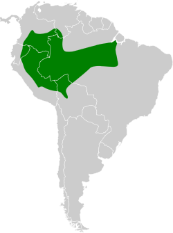 Distribución geográfica del hormiguero bandeado.