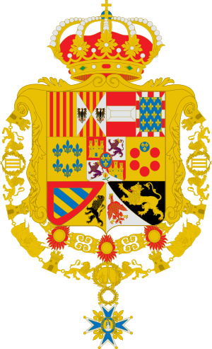 Archivo:Escudo de armas de Carlos III de España Toisón y Gran Cruz 2