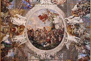 Archivo:Giovanni Coli e Filippo Gherardi, storie della battaglia di lepanto, 1675-78, 01
