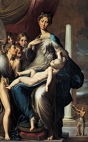 Archivo:Girolamo Francesco Maria Mazzola - Madonna with the Long Neck