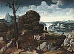 Joachim Patinier - Landscape with Saint John the Baptist Preaching (Philadelphia Museum of Art).jpg