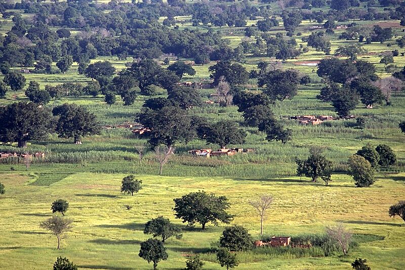Landschaft Burkina Regenzeit