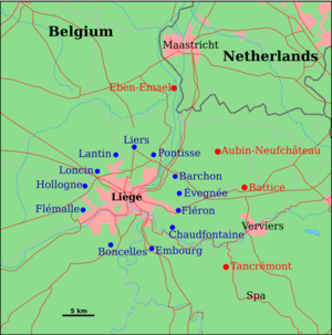 Archivo:Map of Liege defences